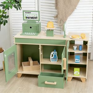 Ensemble de cuisine de jeu de rôle personnalisé, réfrigérateur, ustensiles de cuisine, jeu, jouets en <span class=keywords><strong>bois</strong></span> pour enfants - Product Image 3