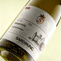 Étiquettes de bouteilles de vin personnalisées en papier artistique holographique mat texturé à gratter, impression sérigraphique, autocollant adhésif UV avec logo