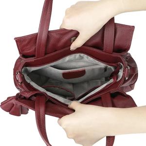 Sac à main AndoBag rétro en cuir véritable, grande capacité, sac bandoulière, sac fourre-tout décontracté pour femmes 1950 - Product Image 3