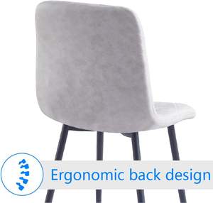 Venta al por mayor conjunto moderno 2 Silla <span class=keywords><strong>de</strong></span> comedor <span class=keywords><strong>de</strong></span> terciopelo tapizado cojín suave y grueso <span class=keywords><strong>para</strong></span> restaurante hogar Oficina <span class=keywords><strong>cocina</strong></span> acento Silla <span class=keywords><strong>de</strong></span> estar - Product Image 2