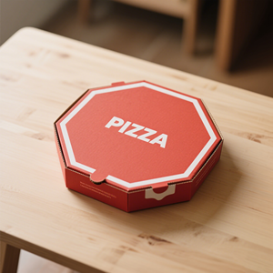 Bán buôn Tùy chỉnh hình dạng vòng bánh <span class=keywords><strong>pizza</strong></span> Hộp sinh thái thân thiện sóng hộp giấy bao bì cho thực phẩm - Product Image 3