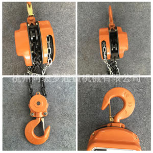 Palans à chaîne manuels en acier neuf de 0,5 tonne, crochet pivotant forgé, protection contre les surcharges, loquet de sécurité, certifié ISO9001/CE, norme européenne - Product Image 2