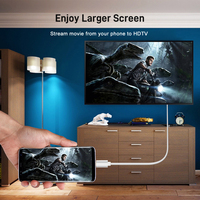 Câble HDMI de qualité supérieure pour téléphone vers TV, câble USB Type C vers HDMI 4K 60Hz, câble Type-C vers HDMI