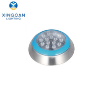 Luces LED Sumergibles para Piscina de Acero Inoxidable IP68, 24V RGB, Iluminación Subacuática para Piscina, 6W 9W 12W 18W, Luz Blanca Cálida RGB