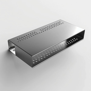 OEM Custom Precision <b>Sheet</b> Metal Fabrication <b>Mirror</b> Polished Stainless Steel Electronic Enclosure Perforated Cover - Product Image 1