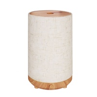 Diffuseur d'aromathérapie ultrasonique minimaliste en tissu, sans fil, petit humidificateur aromatique, diffuseur d'huiles essentielles avec veilleuse