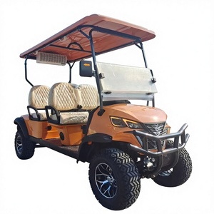 รถกอล์ฟไฟฟ้าสำหรับล่าสัตว์ ผลิตในจีน ได้รับการรับรองมาตรฐาน CE แบตเตอรี่ลิเธียม 48V 5KW 7-8 ที่นั่ง ความเร็ว 50-70 กม./ชม. ระยะทางวิ่ง 70-90 กม. - Product Image 1