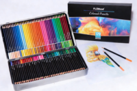Coffret Cadeau Premium de 120 Crayons de Couleur en Bois – Ensemble d'Art pour Coloration Lisse, Idéal pour Peintres et Étudiants en Art