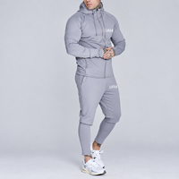 Ensemble de survêtement personnalisé pour homme : sweat à capuche zippé et pantalon de jogging – Tenue de sport pour la gym