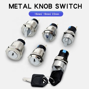 Interruttore Rotativo Autobloccante <span class=keywords><strong>Jinxing</strong></span> 22mm in Acciaio Inox IP66 2 Posizioni 1NO 1NC - Product Image 2