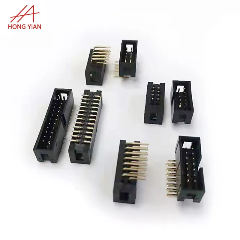 2.0 2.54 mm Pitch 1.27 Box Header IDC Socket PCB Connectors SMT Straight 2*20 2*8 pin Male Electrical Connector