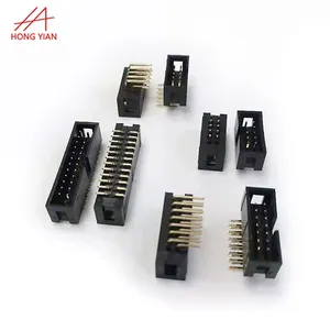 2.0 2.54 Mm Pitch 1.27 Box Header IDC Socket PCB Connectors SMT Straight 2*20 2*8 Pin Male Electrical Connector