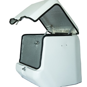 KX Factory supply fiberglass pizza food motorcycle bike delivery box with smooth surface