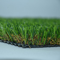 Gazon synthétique haute densité, tapis d'herbe verte, gazon artificiel