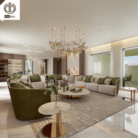Meubles sur mesure Foshan, solution tout-en-un pour meubles, villa de luxe, design d'intérieur complet de style italien, service de rendu d'intérieur