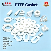 Plaque de joint en PTFE vierge, joint d'étanchéité sanitaire Tri-Clamp, rondelle plate résistante aux produits chimiques, découpe sur mesure pour tuyaux et vannes