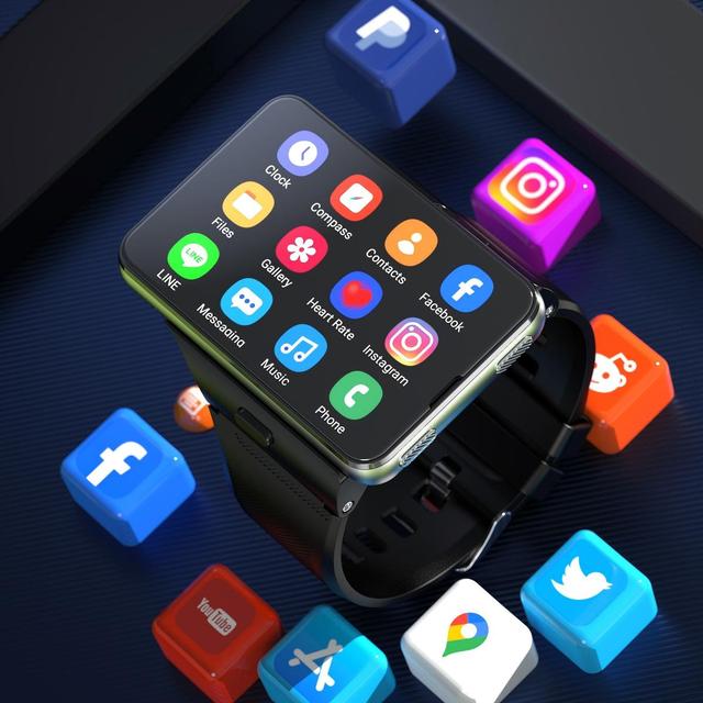 Big Screen S999 Dual Camera Smart Watch 2026 2.88inch 2300mah Battery Android 11.0 64GB GPS Mens WIFI 4g Sim Card Smart Watches