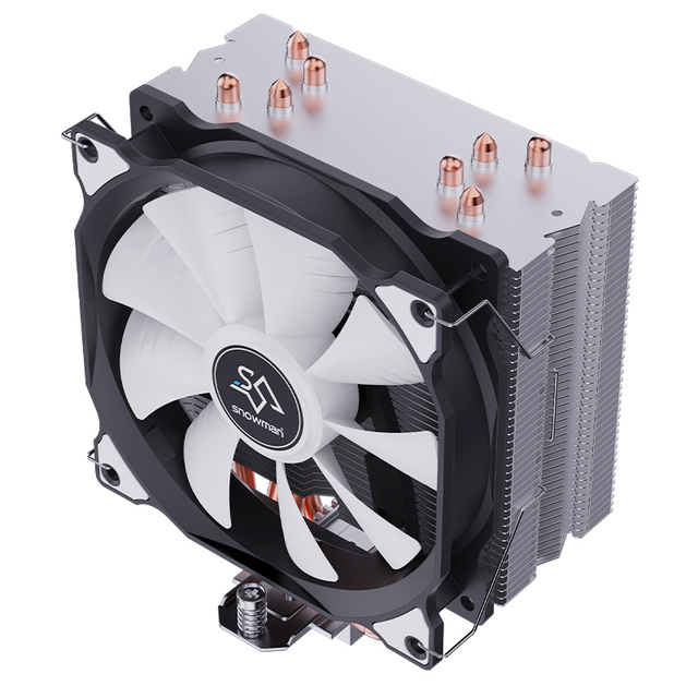 SNOWMAN CPU Computer AM4 Cooler Custom CPU Heatsink High Quality Fast Delivery Processor Fan air Cooler 4 Heat Pipes