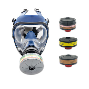 Phong cách kết hợp kích hoạt chống lại radiat khai thác mỏ <span class=keywords><strong>Silicone</strong></span> Lọc oxy đầy đủ mặt nạ khí maschera - Product Image 1