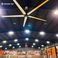 Grand 24 ft 7300 ventilation aérospatiale ventiladores pmsm prix fabricant lames gym entrepôt plafond industriel hvls ventilateur