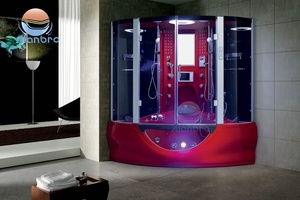 <span class=keywords><strong>Cabine</strong></span> <span class=keywords><strong>de</strong></span> <span class=keywords><strong>douche</strong></span> à vapeur avec cadre coulissant en aluminium économique, avec bain à remous pour 2-3 personnes, pour salle <span class=keywords><strong>de</strong></span> bain - Product Image 4