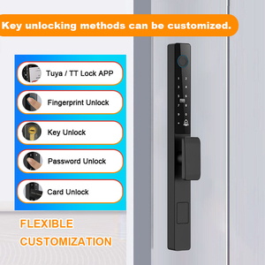 Cerradura Inteligente para Puerta Corredera de Patio, Marco Delgado de Aleación de Aluminio de Alta Calidad, con Código Digital, Huella Dactilar, Tarjeta y Teclado - Product Image 2