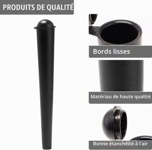 Conteneur conique en plastique PP transparent VANTUR 84mm 98mm 109mm, couleurs variées, avec couvercle pop-top, résistant aux enfants, format King Size, pour médicaments - Vente en gros - Product Image 5
