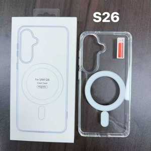 Funda Magnética con Carga Inalámbrica para Samsung S26 Ultra S25 Edge S24 FE S23 <span class=keywords><strong>S22</strong></span> Plus A57 A37 A17 A07, Carcasa Transparente de Acrílico Resistente a Impactos - Product Image 4