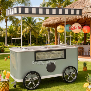 2025 Cart Soft Ice Cream Mini Machine Prix Europe Popsicle Vending Van à vendre - Product Image 6
