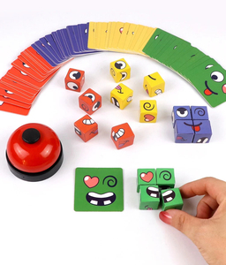 Jeu de construction en bois Cube Face Change, puzzle Montessori, blocs en bois pour enfants, jouets pour enfants, cadeau - Product Image 4
