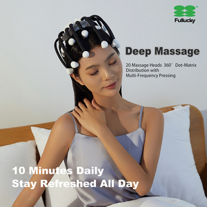Appareil de relaxation portable pour la tête et le cuir chevelu FULLUCKY, respirant, à séchage rapide, pour le soulagement musculaire quotidien et la circulation sanguine - Product Image 5
