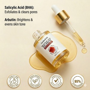 Sérum à l'<span class=keywords><strong>acide</strong></span> <span class=keywords><strong>salicylique</strong></span> à 2 % pour le visage, sérum exfoliant doux pour le visage contre l'acné, les points noirs et les pores dilatés, et réduit l'excès de sébum - Product Image 2