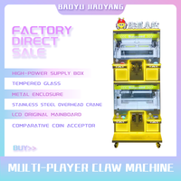 Machine de grue à 4 joueurs personnalisable de vendeur chaud pour la zone de jeu de centre de divertissement de famille