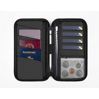 Porta Pasaportes Familiar con Protección RFID, Organizador de Documentos de Viaje para Mujer, Cartera Impermeable para Pasaportes, Estuche Portátil para Tarjetas para Hombre