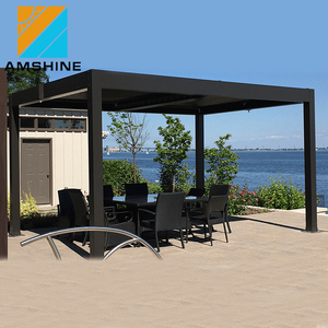 Pergola motorisée en aluminium DIY, imperméable et résistante à la pluie, pour atrium, patio, gazebo ou balcon - Product Image 2