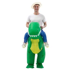 Famille Halloween scène Costume hommes <span class=keywords><strong>dinosaure</strong></span> costumes gonflable mascotte Costume adulte monter sur adulte marche <span class=keywords><strong>dinosaure</strong></span> Animal Costume - Product Image 2