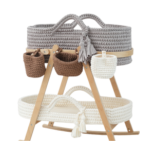 Culla <span class=keywords><strong>a</strong></span> forma di cesto di Mosè in cotone bianco per neonati + lettino da giorno per camera da letto e uso alberghiero - Product Image 5