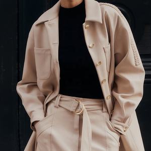 Camicetta Estiva da <span class=keywords><strong>Donna</strong></span> in Cotone e <span class=keywords><strong>Lino</strong></span>, Tinta Unita, con Colletto Rovesciato, Maniche a Sbuffo e Bottoni, Vestibilità Regolare - Product Image 6