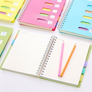 Cuaderno de Espiral Estilo Coreano con Apertura Lateral y Separadores, Diario Simple y Moderno para Estudiantes Universitarios y Escolares - Product Image 3