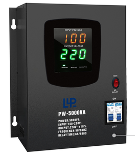 KEBO 5000VA Regulador de tensão automático monofásico PWB parede Home Appliance dois dígitos Display LED relé de cobre para AC - Product Image 1