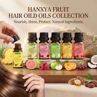 Huile capillaire parfumée à la pomme verte en flacon compte-gouttes de 10 ml, marque privée, OEM, ODM, personnalisable