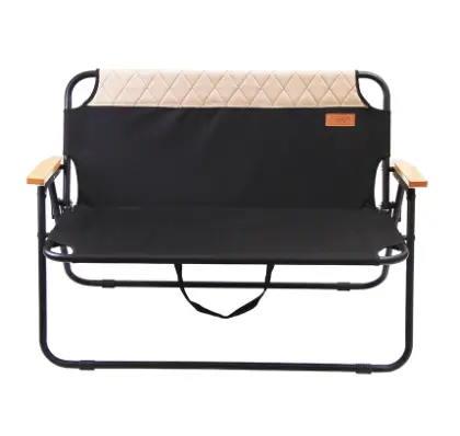Tianye 야외 캠핑 의자 더블 알루미늄 벤치 정원 피크닉 휴식 접이식 의자 팔걸이