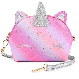 New Design Unicorn Gifts Kids Purse for Little Girls <strong>Sequin</strong> Glitter Crossbody Shoulder <strong>Handbag</strong> for Little fashionistas - Product Image 1