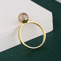 Bijoux à la mode très vendus, bague en zircon de haute qualité, design de bague à perles, cadeaux pour femmes