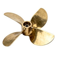 Hélice Marina Subacuática Personalizada de 3/4/5 Aspas, 22 Pulgadas, Aleación de Aluminio, Cobre y Bronce, Fabricada con Tecnología EDM, para Embarcaciones Grandes