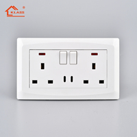 Nouvelle arrivée BS UK prises standard et prise avec prise de courant usb panneau pc pour hôtel applique murale interrupteurs électriques et prise