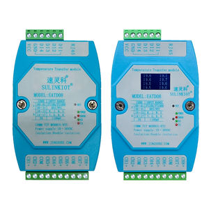 Transmisor de Temperatura de 8 Canales EATD08, PT100 a Ethernet TCP, Termopar Tipo K, Comunicación por Puerto de Red RJ45, D822 - Product Image 1