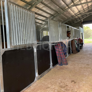 Stalla per cavalli zincata a caldo stalle equestre stabile portatile stalla per cavalli stalla per cavalli all'aperto con tetto - Product Image 4