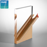 Feuille acrylique OLEG 2*3m PMMA coulé 50mm d'épaisseur feuille de plastique transparente publicité extérieure coupe moulage traitement disponible