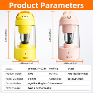 Taille-crayon électrique automatique de qualité supérieure en forme de <span class=keywords><strong>lion</strong></span> avec batterie au lithium rechargeable certifié CE pour usage au bureau - Product Image 2
